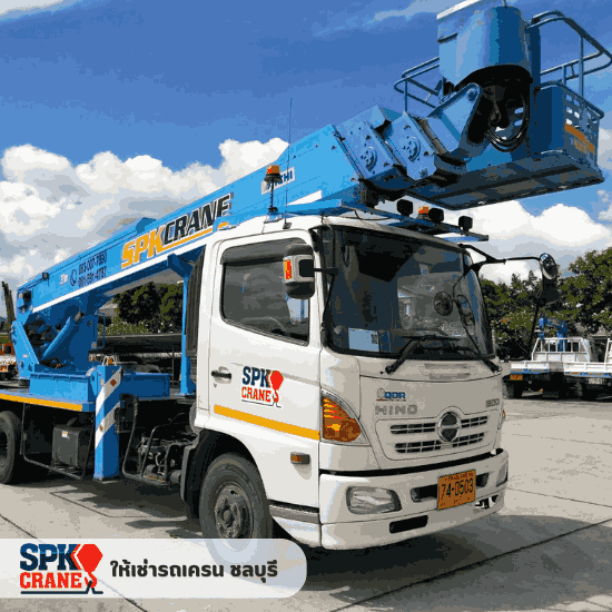 ให้เช่าบรรทุกติดกระเช้า 27 เมตร